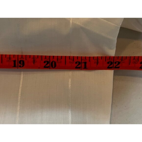 Vintage John Henry White Striped Mens Button-Up Shirt 15.5 34/35 Regular Fit - Picture 12 of 16